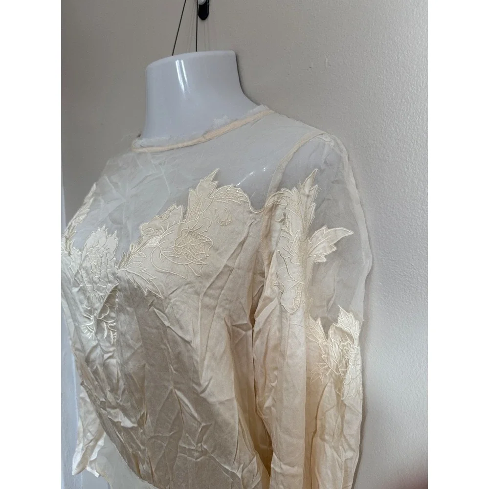 NWOT - Free People Last‎ Dance Embroidered Bodysuit